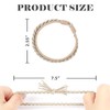Yonchic 12-Piece Boho Hair Ties, No Damage Elastic Bracelets Ponytail