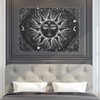 FUNOMOCYA Black White Sun Tapestry Home Decoration Decor Boho Wall