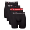 Champion Men's Boxer Briefs Pack, Performance, Moisture-Wicking, Odor Control, 4-Pack,