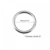 sourcing map 304 Stainless Steel Welded O Ring 25mm(0.98") Outer