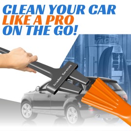 Leanclean Car Vacuum Detail Attachment Tool (Black) | All in One Vacuum Claw, & Detail Tool | Car Accessories & Essentials | Wet & Dry Car Detailing Kit | Truck, Auto, & RV Cleaning Supplies