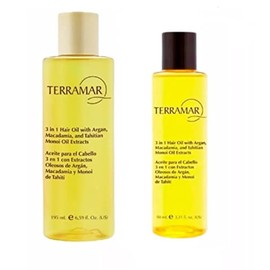 Terramar Duo Maravilloso Aceite de Baño 195 ml y 98 ml, Unscented, Condicionamiento de Piel y Relajación