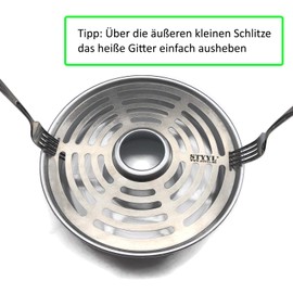 Grid grate suitable for Omnia® oven made of stainless steel, baking tray, additional tray, grill grid, baking grid, stainless steel grid, 2nd base, for Omnia Sweden