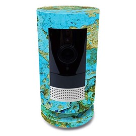 MightySkins Skin for Ring Stick Up Cam Battery - Teal Marble | Protective, Durable, and Unique Vinyl Decal wrap Cover | Easy to Apply, Remove, and Change Styles | Made in The USA