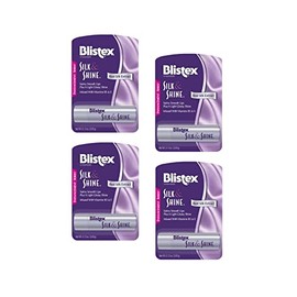 Blistex Silk & Shine - Hidratante labial 0.13 onzas, paquete de 4