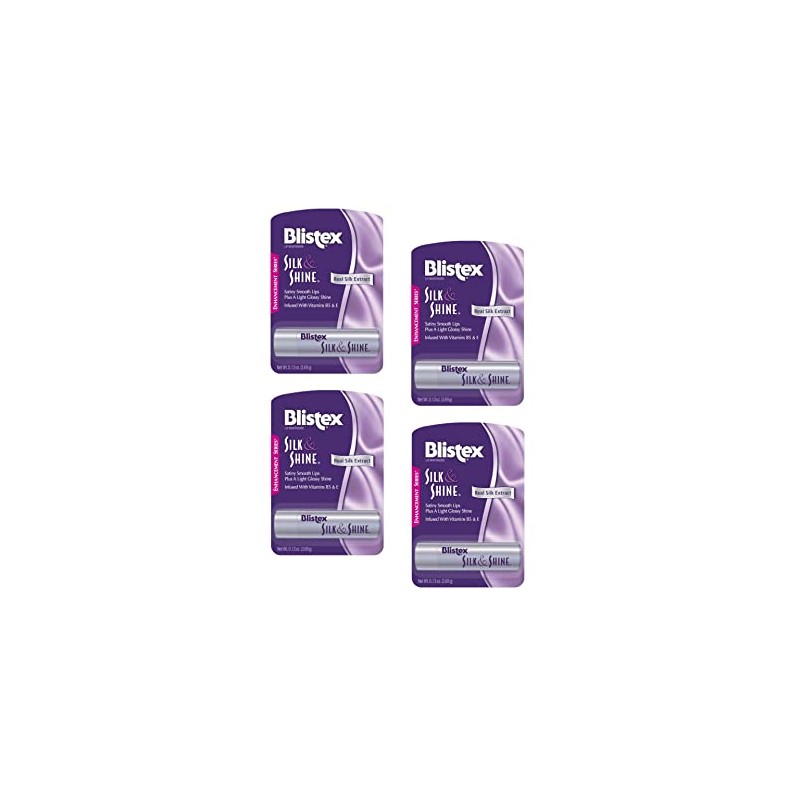 Blistex Silk & Shine - Hidratante labial 0.13 onzas, paquete