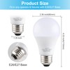 LQ BSDERA 4PK Garage Door Opener Light Bulbs, 5000K Daylight,