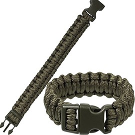 Mil-Tec Paracord Wrist Band 22mm Olive size S