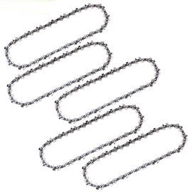 Thten 6" Pruning Mini Chainsaw Chain Compatible with Greenworks CS24L210 Homelite HOMCS10 Cordless Electric Portable Mini Chainsaw for Pruning Shears Wood Cutting 37 Drive Links 5 Pack