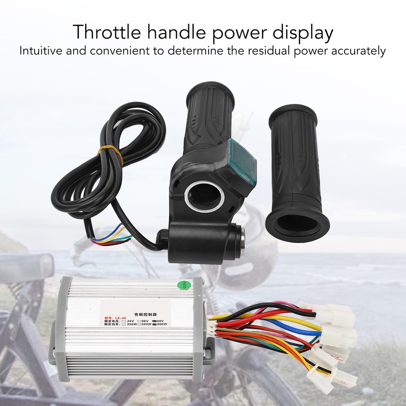 48V 800W Motor Speed Controller Throttle Grip with Lock and