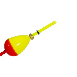 Red & Yellow Fishing Bobbers EVA Foam Balsa Wood Fishing Floats Slip, Good Sensitivity - Hollow