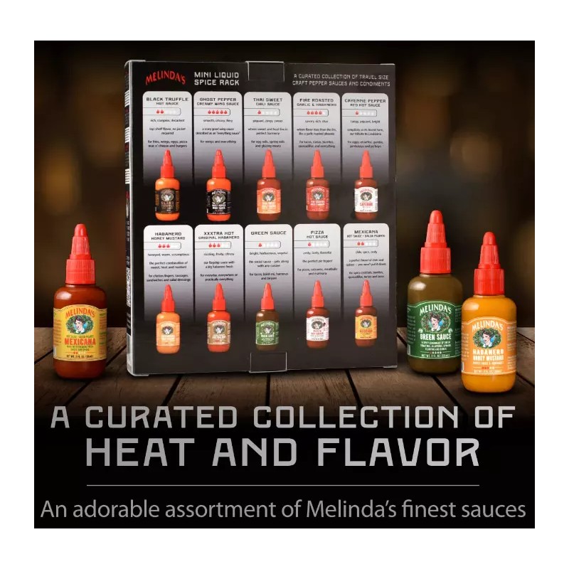 Melinda's Melinda’s Mini Liquid Spice Rack - 10 Pack
