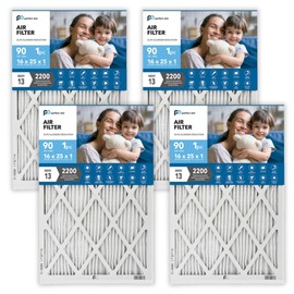 Perfect Aire Elite Air Filter MERV 13 - Electrostatically Charged Pleated Dual Airflow HVAC Filter - Lasts 90 Days (4 Pack, 16x25x1)