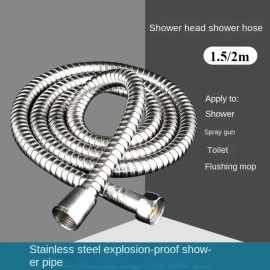 Stainless Steel Shower Hose for Handheld Showers – Flexible G1/2 Connection in 1.5M or 2M for Bathroom Use