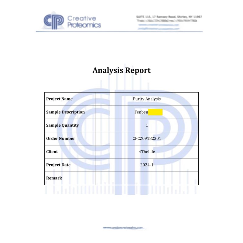 4TheLife | Phenbendazol | 444 | 120ct | 99% Purity