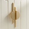 Myxekllo Gold Drawer Pulls Half Moon Drawer Pulls, Brushed Gold