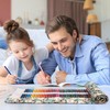 Newellsail Pencil Roll 72 Holes Canvas Rolling Pencil Case Portable