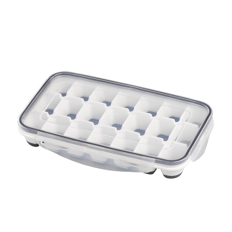 APS Set of 2 Ice Cube Trays with Transparent Lid