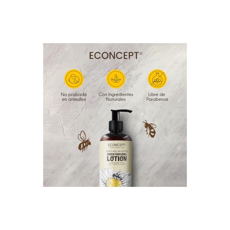 Crema Humectante ECONCEPT Miel y Manteca de Karité 500 ml