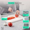 NH HAUS Stainless Steel Cutting Board/Double-Sided for Meats, Fruits, and