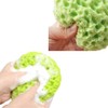 3Pcs Body Bath Sponge, Yellow/Green/Orange Natural Fiber Soft Body Bath