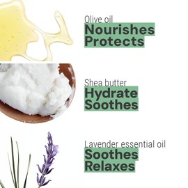 Panier des Sens - Small Hand Cream for Dry Cracked Hands - Lavender Mini Hand Lotion for Dry Skin - With Shea Butter and Olive Oil - Hand Care 97% Natural Ingredients - Travel Size 1 floz