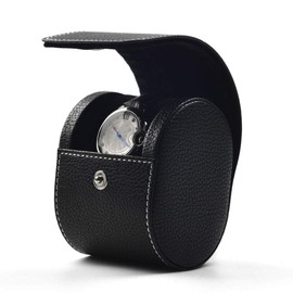 Woodten Watch Case Watch Case Watch Case Carrying Watch Case 1 Piece Portable Black Leather Watch Case Jewelry Box Watch Case Watch Case Black Watch Case Black Watch Case Portable Watch Case with