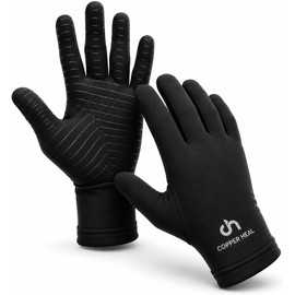 Guantes Full Hand de Compresión para ARTRITIS de Cobre por COPPER HEAL Reumatoide Tunel carpiano Manos dedos Alivia Dolores y rigidez de Manos Suave comodo Arthritis Gloves