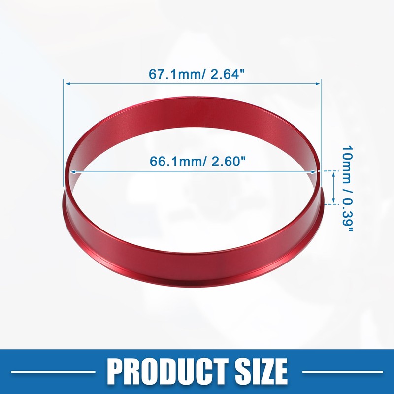 A ABSOPRO Car Hub Centric Rings OD 67.1mm to ID