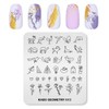 KADS 5pcs Nail Stamp Plates set Nails Art Stamping Plate