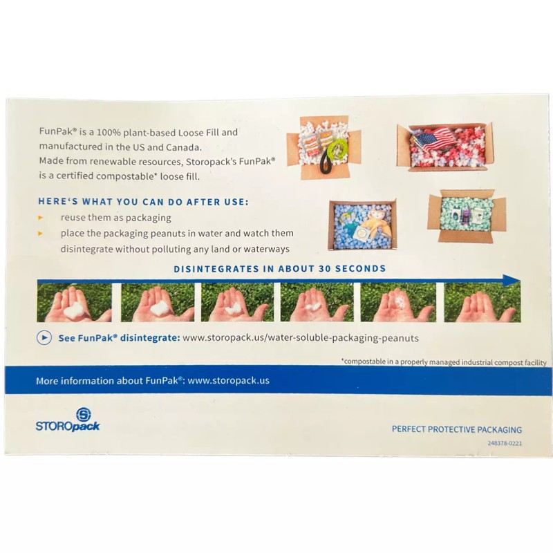 Storopack FunPak Packing Peanuts Red White Blue Star Shape MiniPack