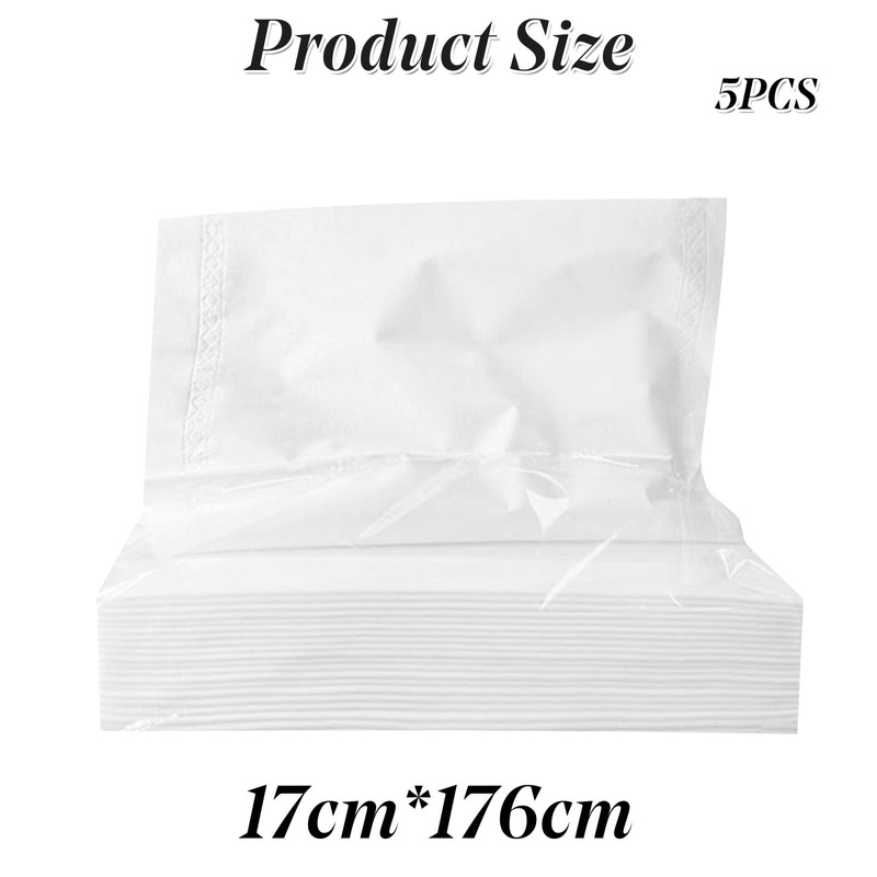 5 Packs Car Visor Napkins - Travel Tissues Case Refills