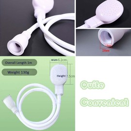 3.28ft/1m Sink Spray Hose,Portable Sink Hose Faucet Sprayer,Shampoo Sprayer Handheld Hose Faucet Shower Head Spray Hose for Bathing Baby,Pets,Washing Hair,Rinsing Vegetables,Utility Sink