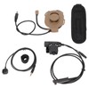 HD01 Motorcycle Unilateral Headset +U94 PTT Noise Cancellation Comfortable Military