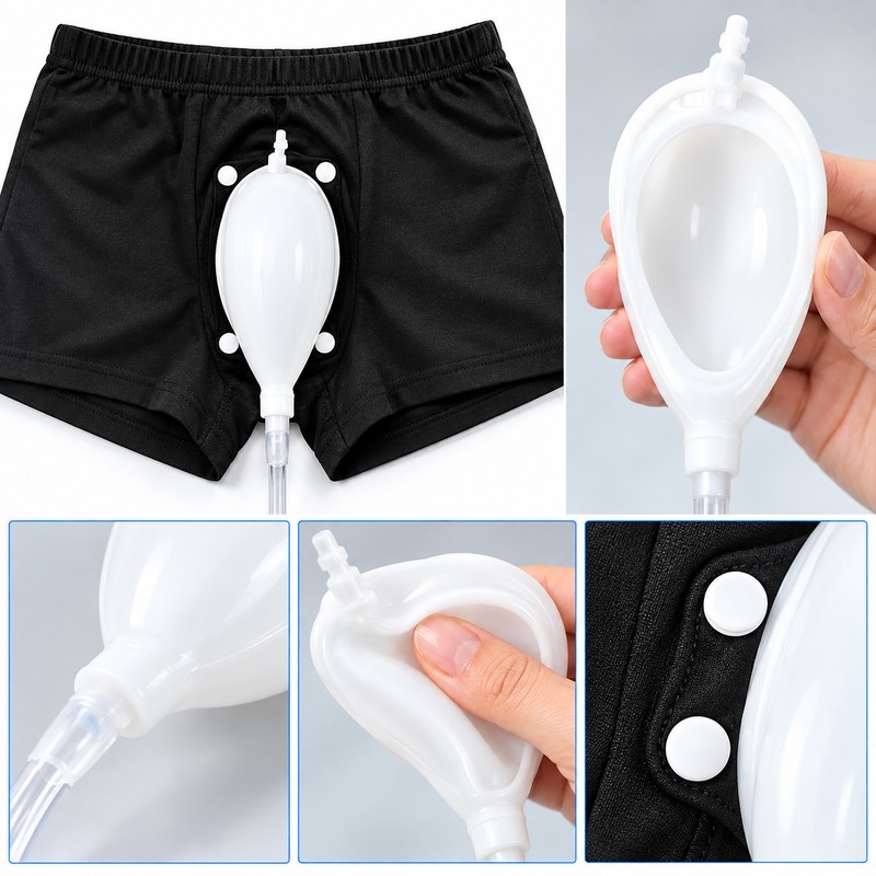 Reusable Male Urine Collector Kit for Daily Care – Wearable