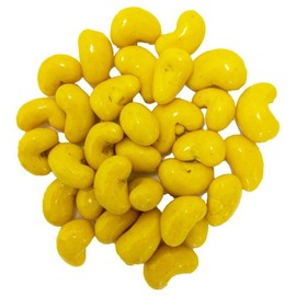 OliveNation Coconut Curry Cashews, Dry Roasted Cashew Nuts in White Chocolate, Coconut, and Curry Coating - 16 ounces