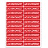 AC Disconnect Labels, Joyfulmap 20 Pcs PV Solar Photovoltaic System