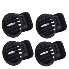 Avutrel Ventilation Grille Covers, Air Nozzle Ventilation Nozzles, Grille, Chrome, Compatible with Opel Corsa D MK3 2006-2019, Replacement for 13417363 2201099 13363314 4PC (Black Matt)