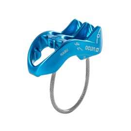 Ocun HABU Belaying and Rappelling Device | ATC V-Grooved Belay and Rappel Device for Rock Climbing | Assisted Braking Rappelling Descender, Pink