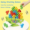WOWNOVA Dinosaur 64PCS Stacking Tetra Tower Game for Kids Family