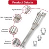 409 Stainless Steel Diesel Exhaust Muffler Kit 3" Inlet 2.25"