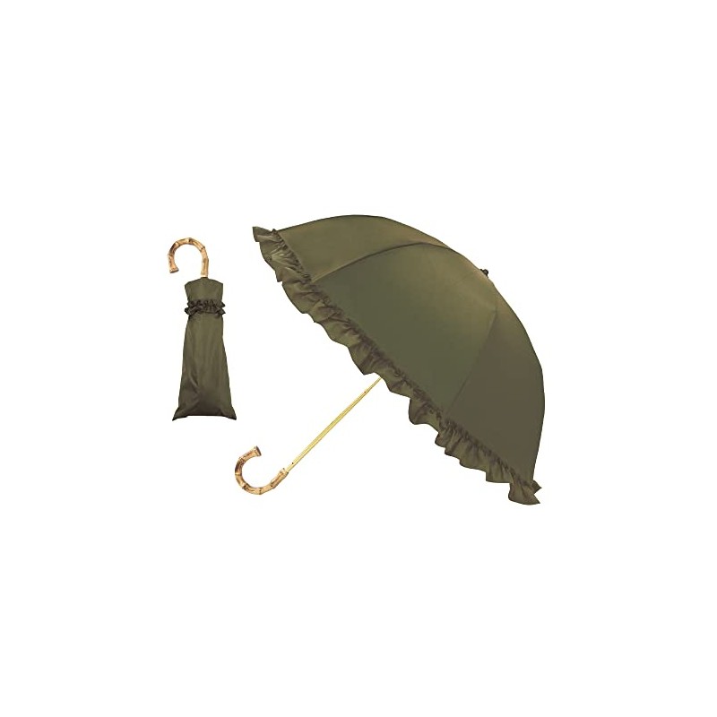 PT Full Blackout 2 Tier Umbrella / Ruffle Olive, green