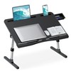 Laptop Desk for Bed, Adjustable Bed Desk with Foldable Legs