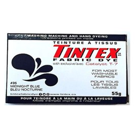 LOT of 1 TINTEX Fabric DYE Midnight Blue #35