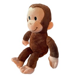 Aunt Sandy's Sewing George Monkey Weighted Stuffed Animal with 2-3 lbs, Plush Washable Weighted Buddy