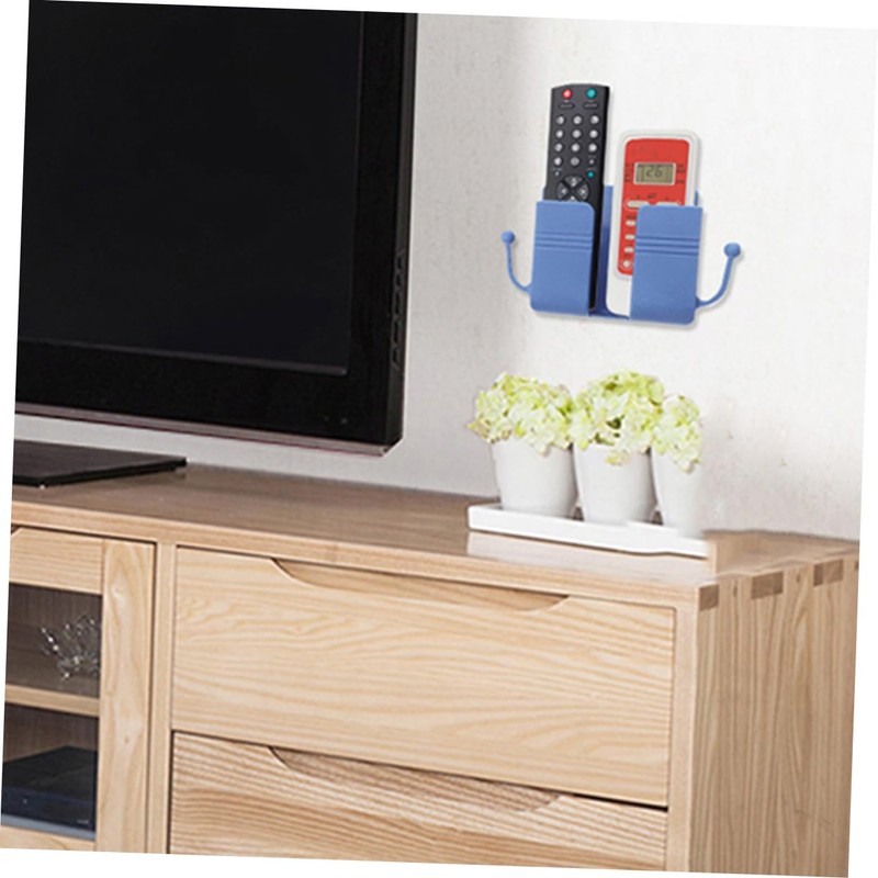 TEHAUX 3pcs Tv Remote Holder Wall Mount Phone Holder Bed