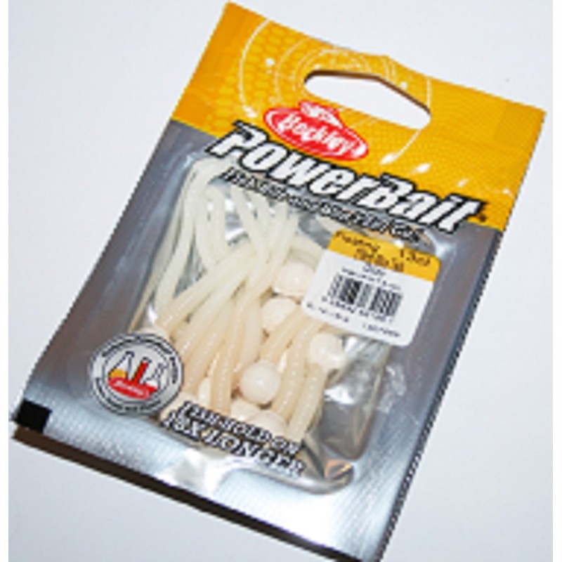 BERKLEY PowerBait Floating Mice Tails, Glow, 3" (13 Count)