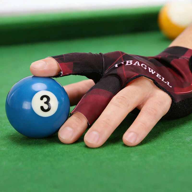 YELARXI 3 Finger Pool Glove Left Hand, Billiard Gloves for