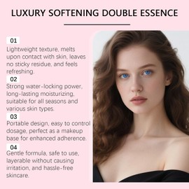 Sérum Facial Doble Concentrado Textura Ligera Para Todo Tipo De Piel Hidratación, Preparación Antes Del Maquillaje, Textura ligera, refrescante y de fácil absorción.