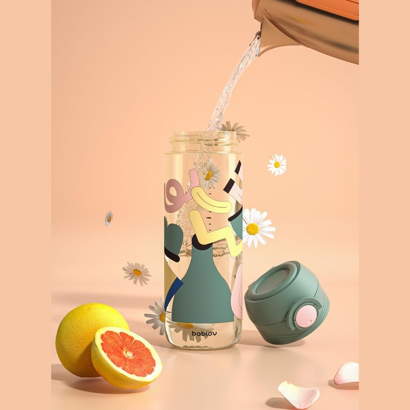 BABLOV KIDS WATER BOTTLE FOR SCHOOL (GREEN)